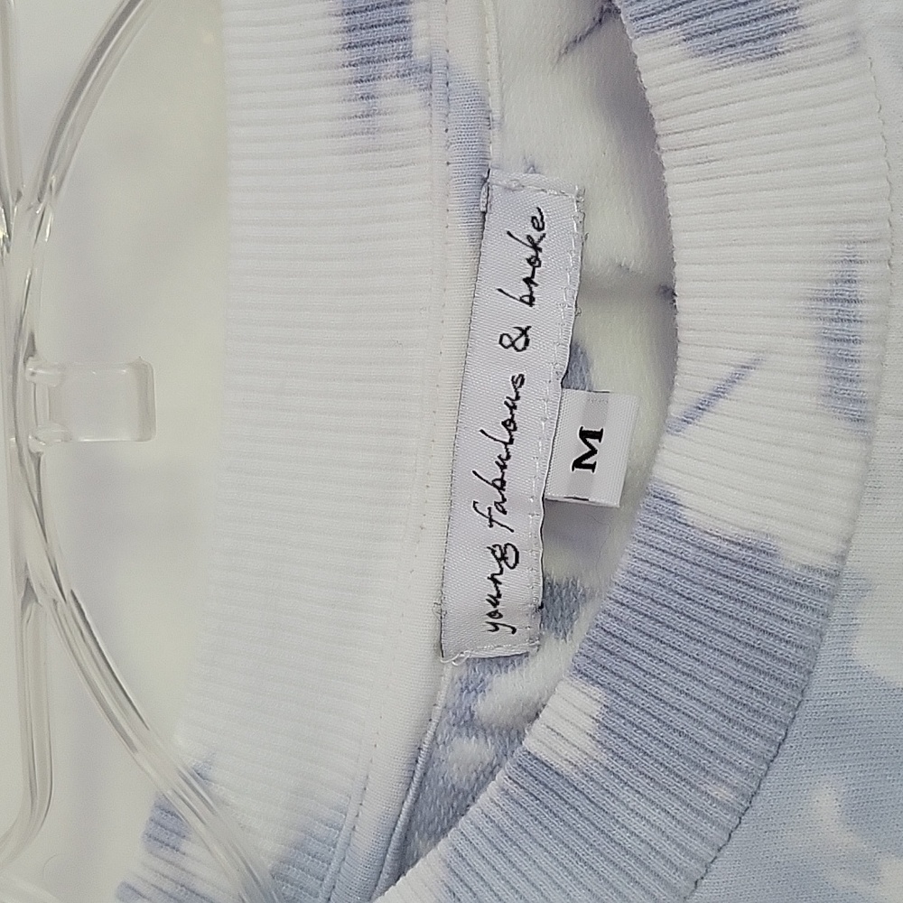 Tie dye cropped sweatshirt, size medium, new without tags